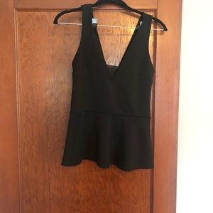 Express black peplum tank